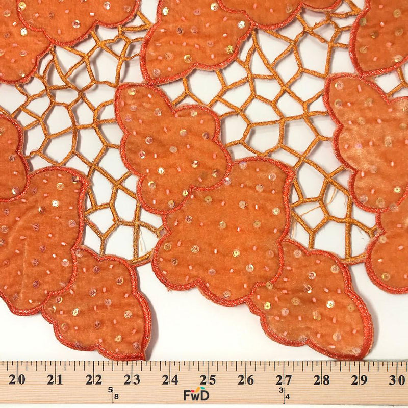 Cloud Embroidery Velvet Lace Fabric 52" Wide 19.99/Yard ON SALE!